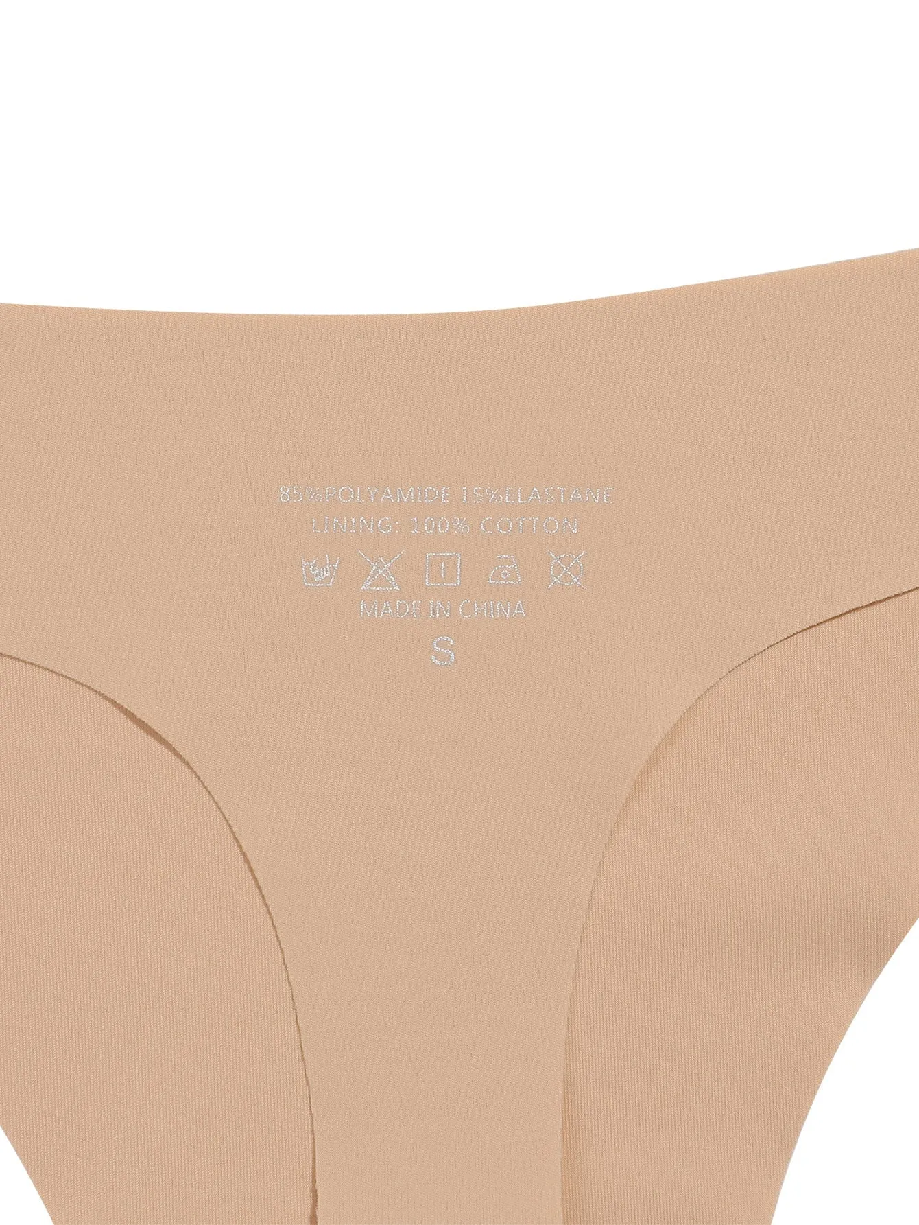 3PCS Daily Wear Basic Color Silky Soft Seamless Thongs Set