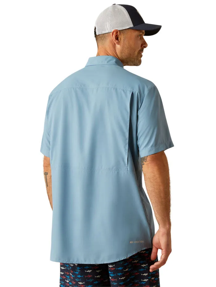 Ariat 10055122 Mens VentTEK Outbound Classic Fit Shirt Blue Shadow