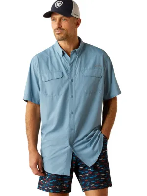 Ariat 10055122 Mens VentTEK Outbound Classic Fit Shirt Blue Shadow
