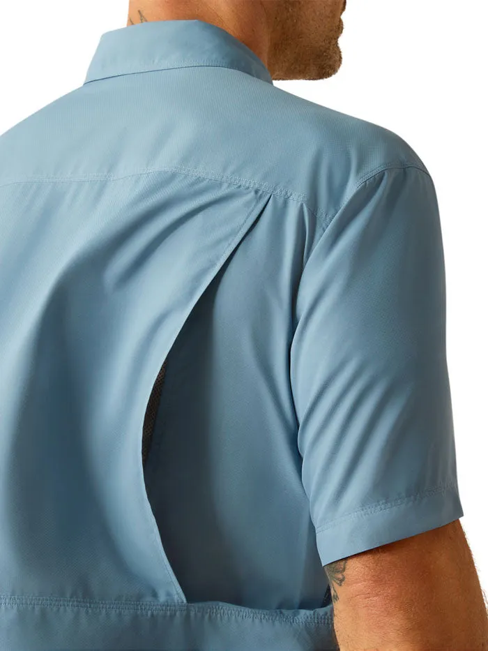 Ariat 10055122 Mens VentTEK Outbound Classic Fit Shirt Blue Shadow