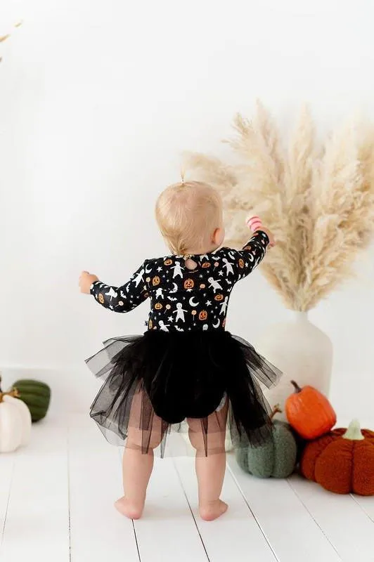 Baby Girls Bamboo Long Sleeve Tulle Dress - Glow in the Dark