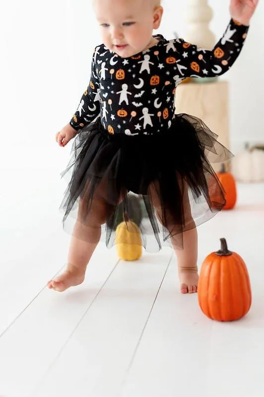 Baby Girls Bamboo Long Sleeve Tulle Dress - Glow in the Dark