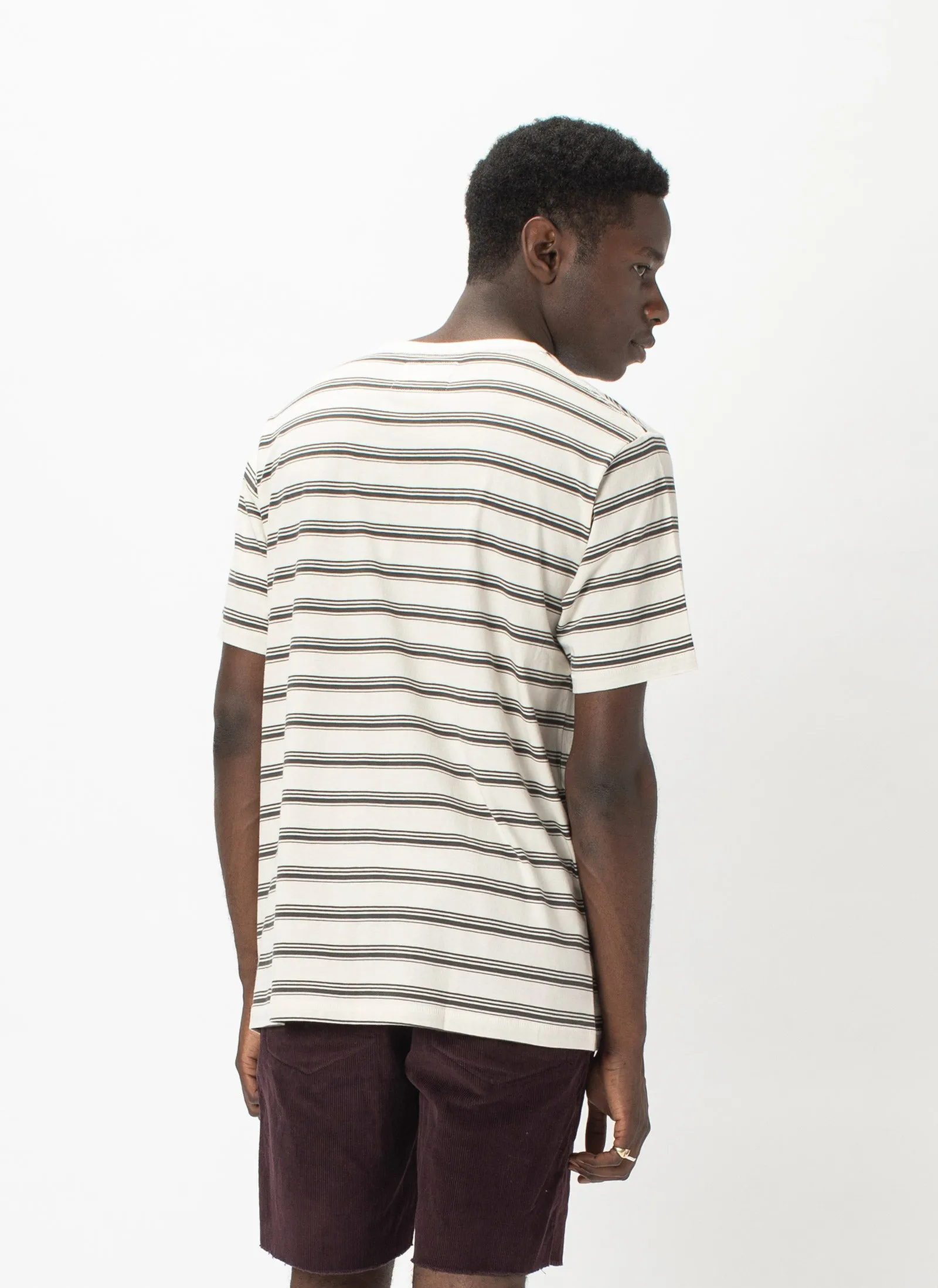 Barney Cools Script Tee Stone Stripe