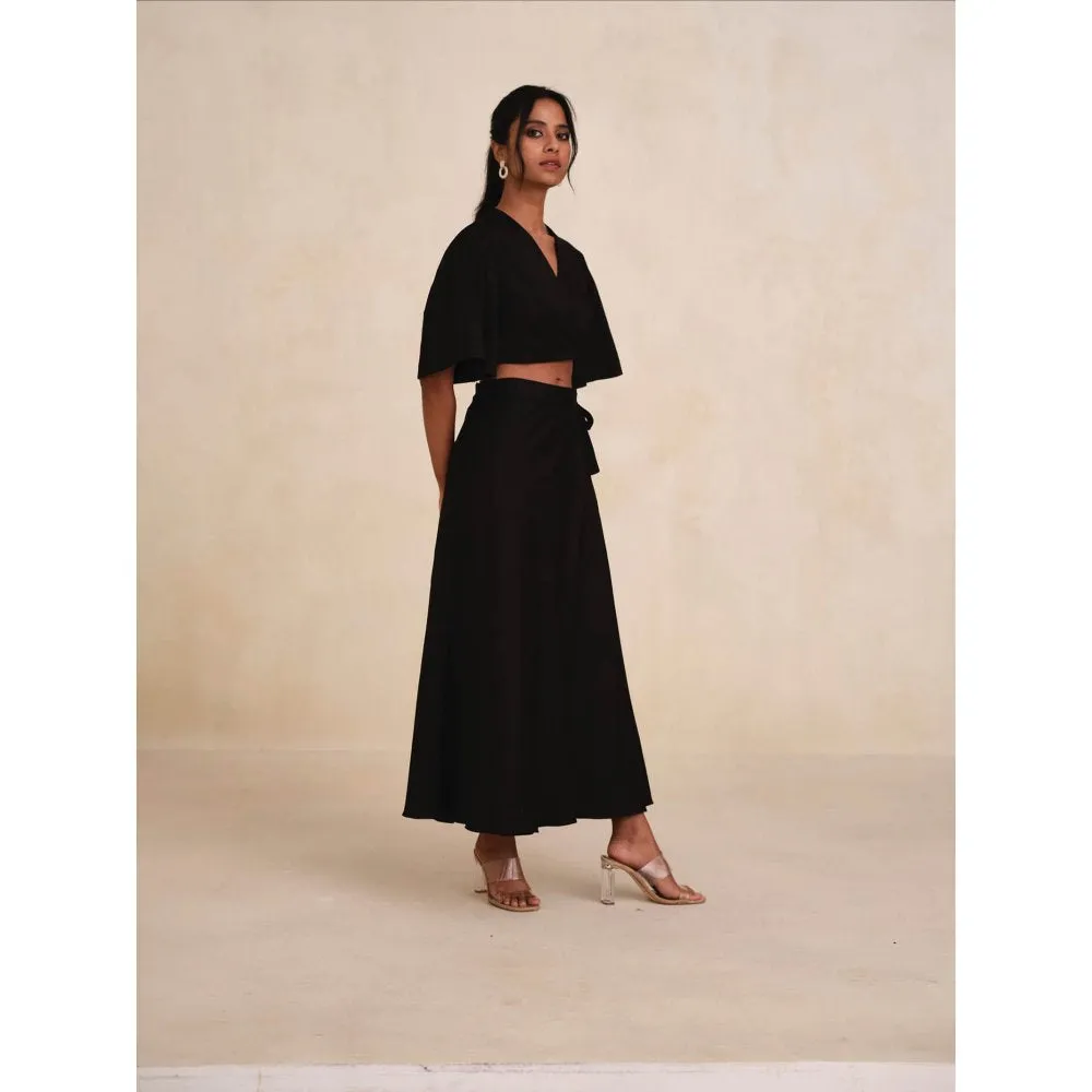 Bouji Wrap Skirt Black