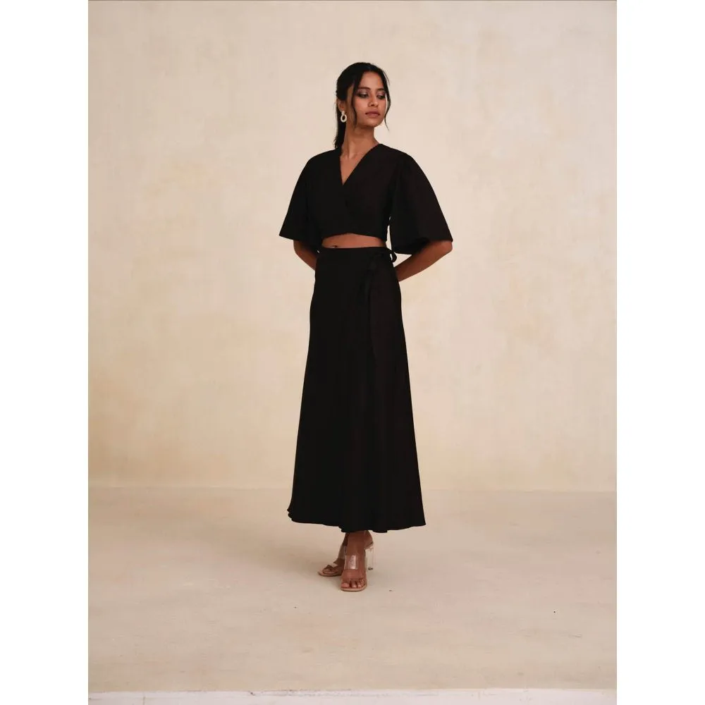 Bouji Wrap Skirt Black