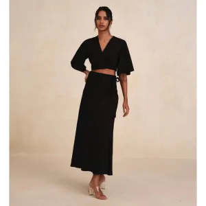 Bouji Wrap Skirt Black