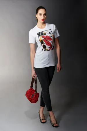 By Jodi, Cotton, Boss Lady T-Shirt in white