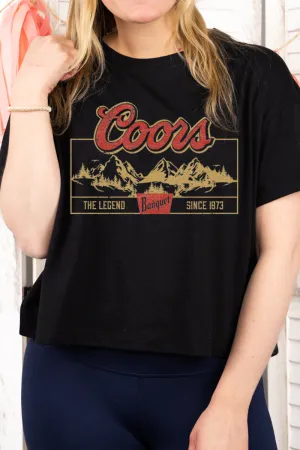 Coors Mountain Women's Soft-Tek Blend Crop T-Shirt