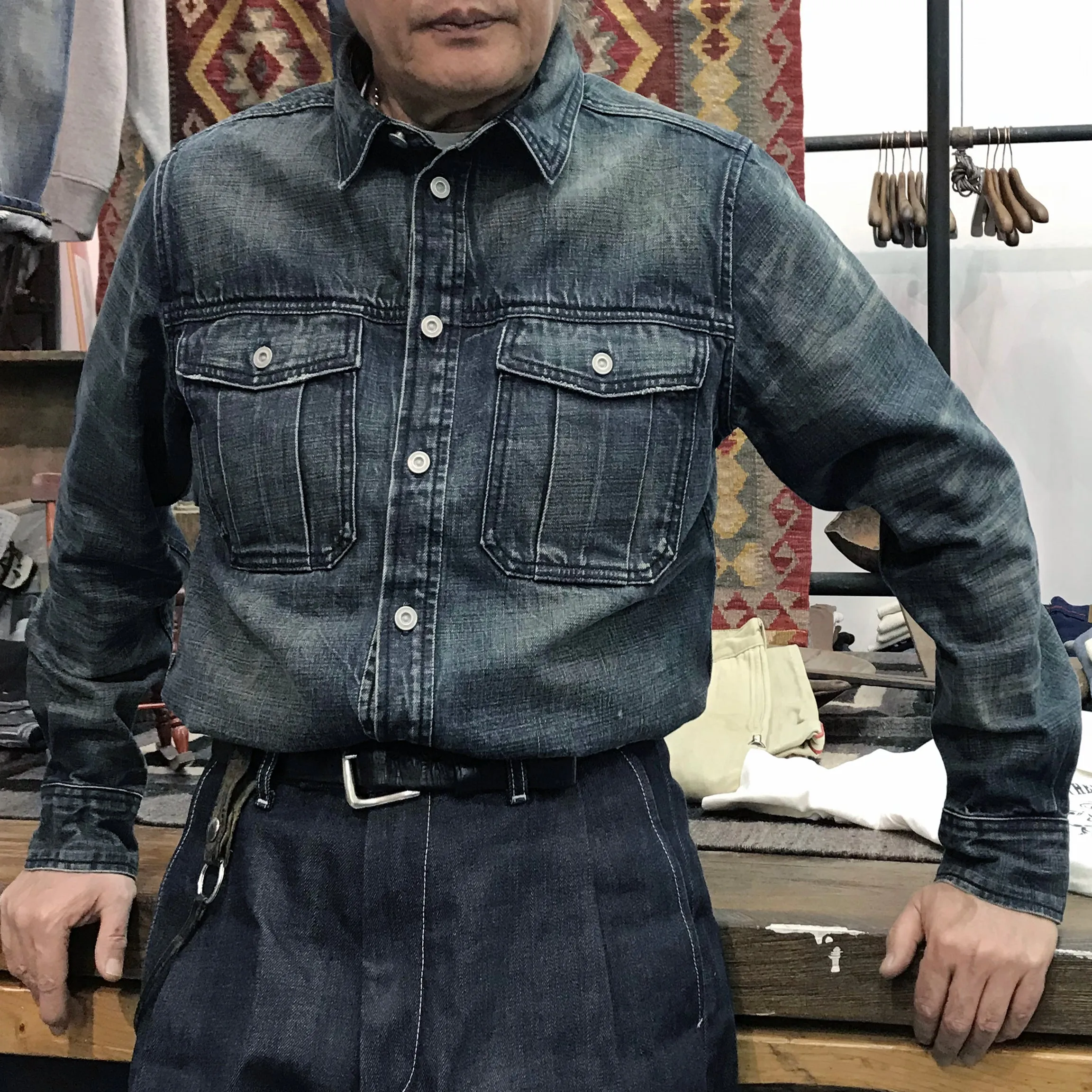 DDL 303-EVANS REGULAR FIT DENIM SHIRT