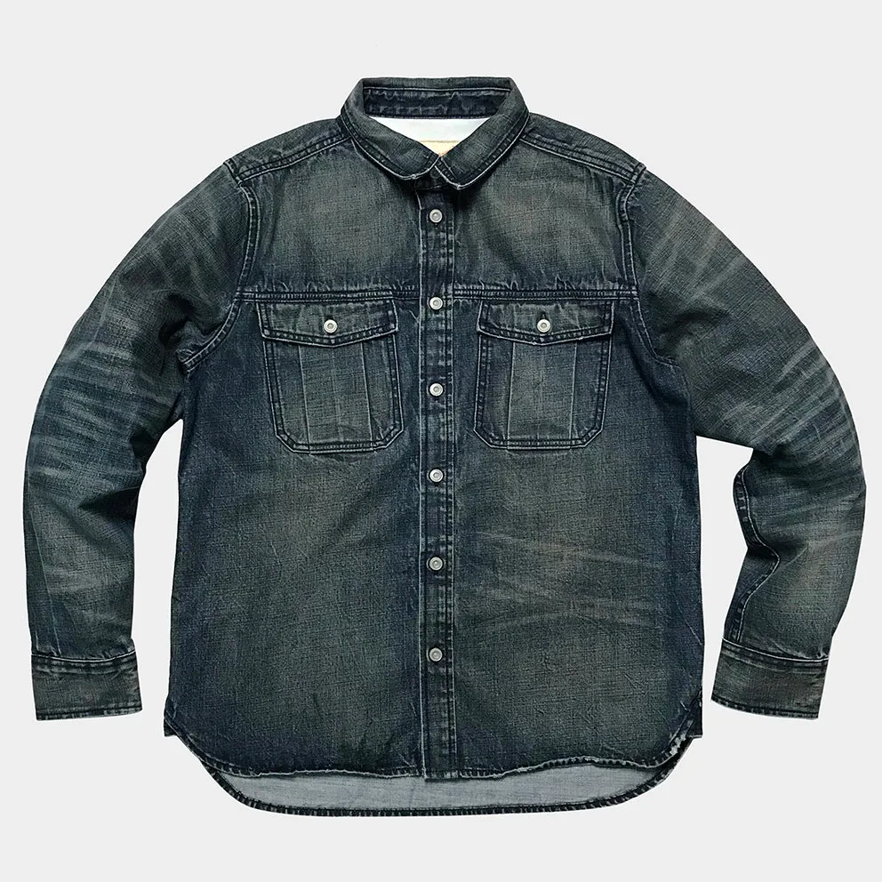 DDL 303-EVANS REGULAR FIT DENIM SHIRT