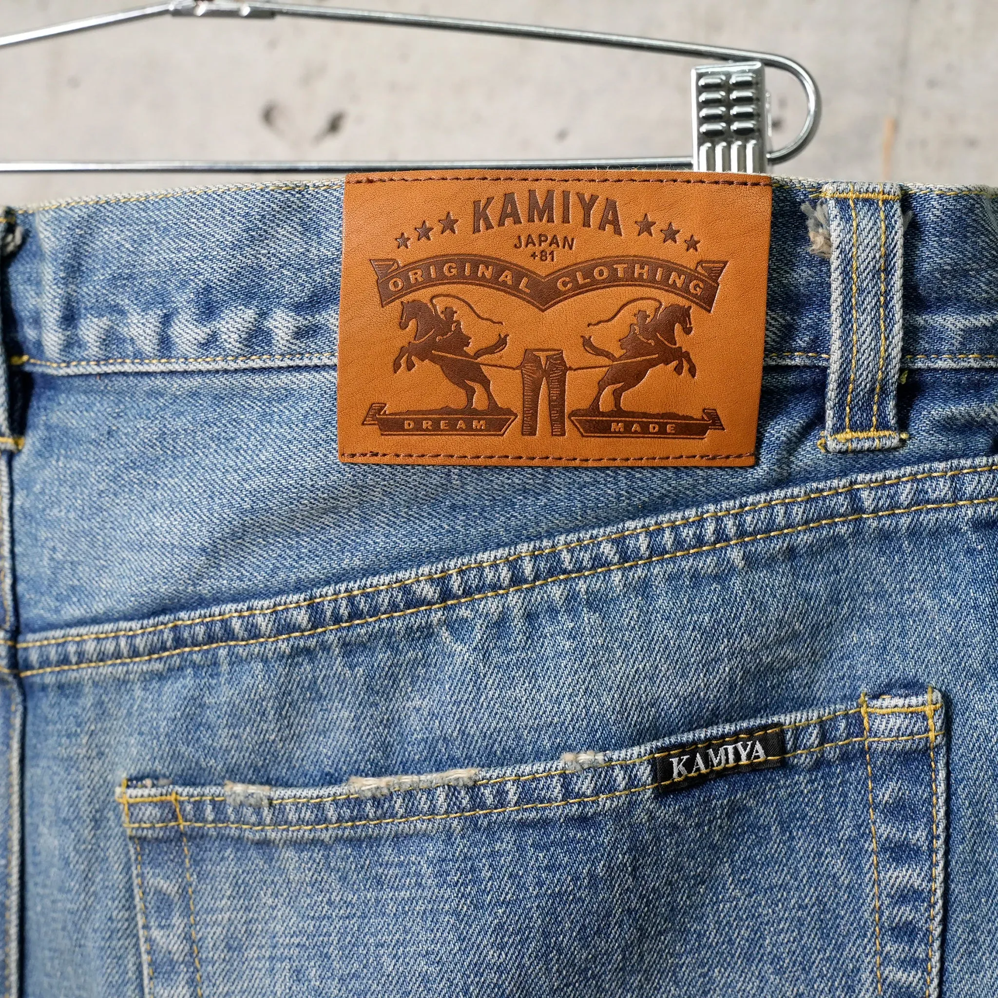 DENIM WRAP SKIRT / INDIGO