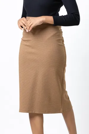 Envogue Women's Knee Length Plain Chic Office Skirt