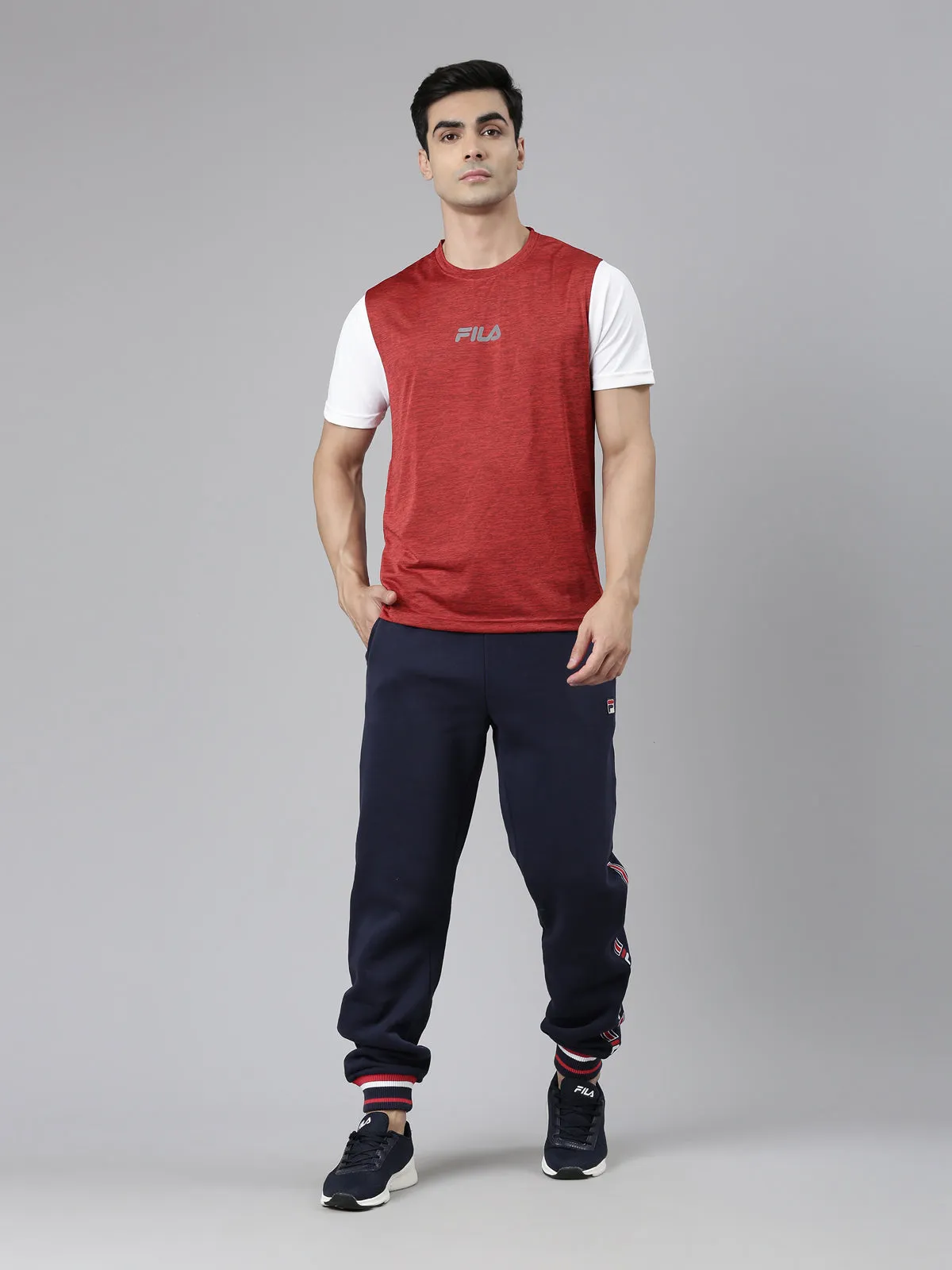 Fila Black Danube Men's Cuffed Joggers