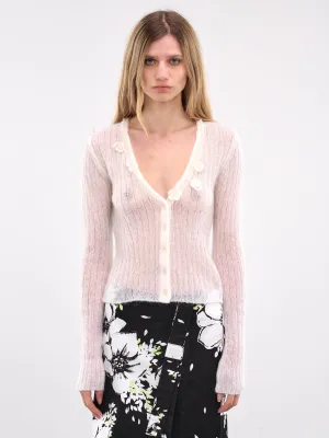 Flower Cardigan (A0909-8703-WHITE)