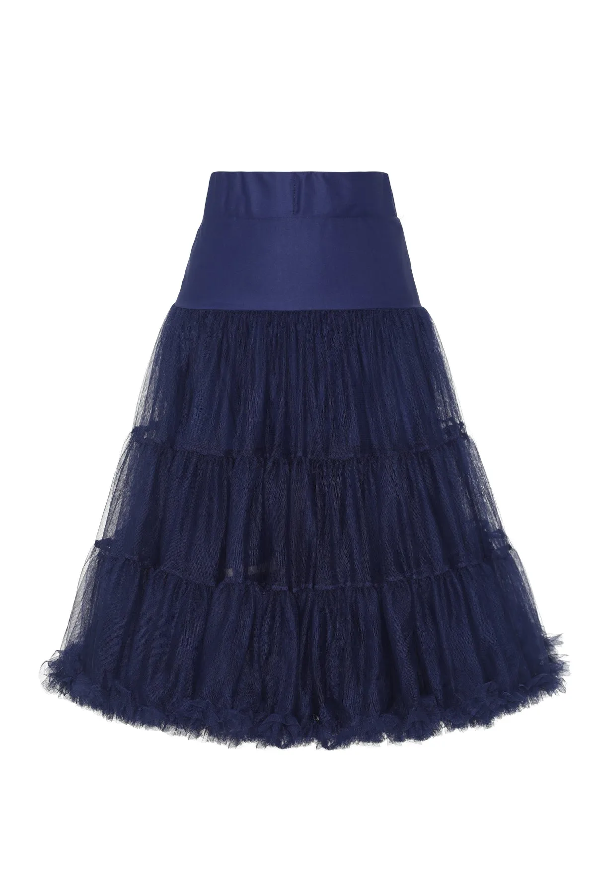 Fluffy Net Petticoat 25.5 In Navy Blue