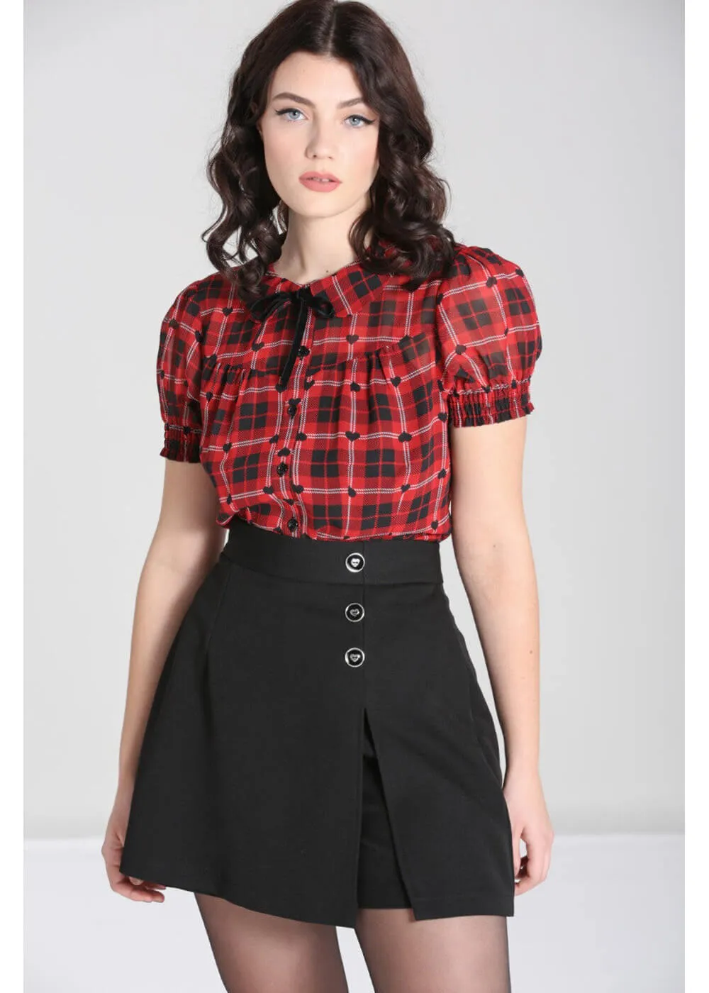 Hell Bunny Cooper 60's Skorts Black