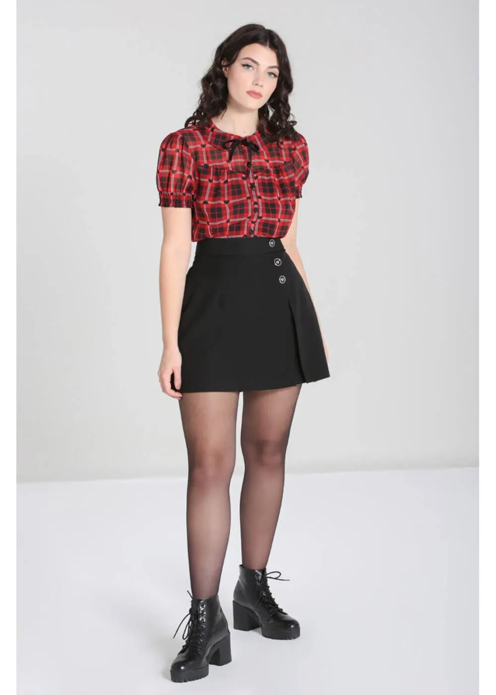 Hell Bunny Cooper 60's Skorts Black