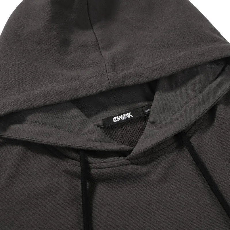 Hip Hop Fake Two Piece Pullover Hoodies