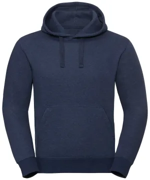 Indigo Melange - Authentic melange hooded sweatshirt