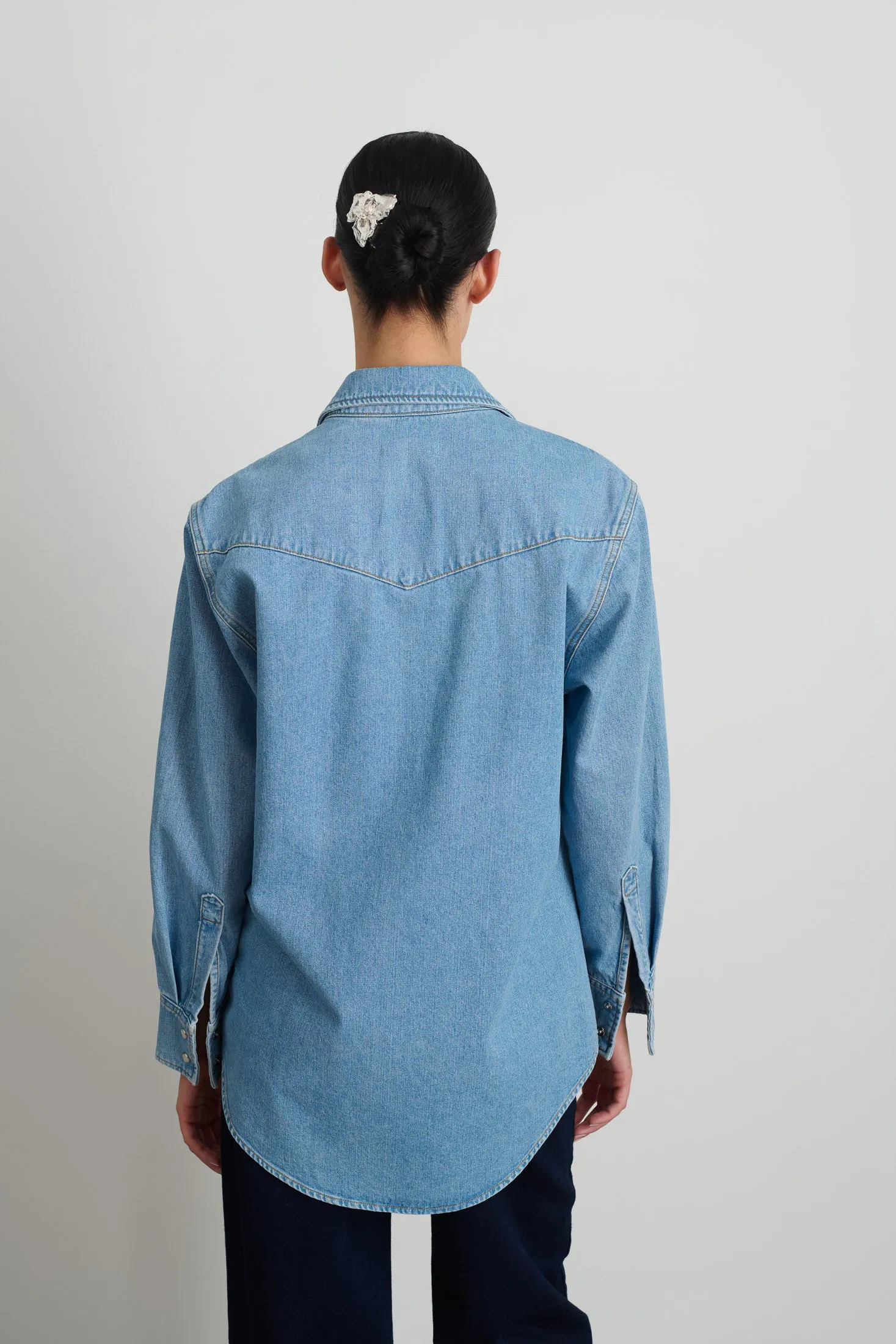 Liv Western Shirt Park Wash