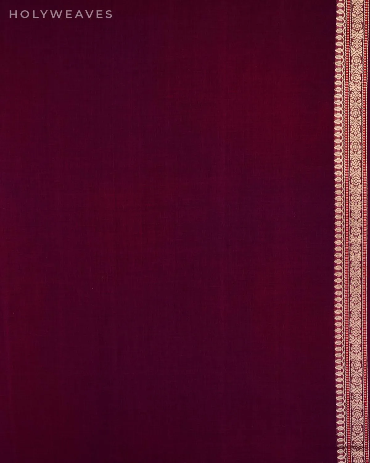 Magenta Banarasi Handwoven Ektara Buti Kadhuan Brocade Handloom Cotton Saree