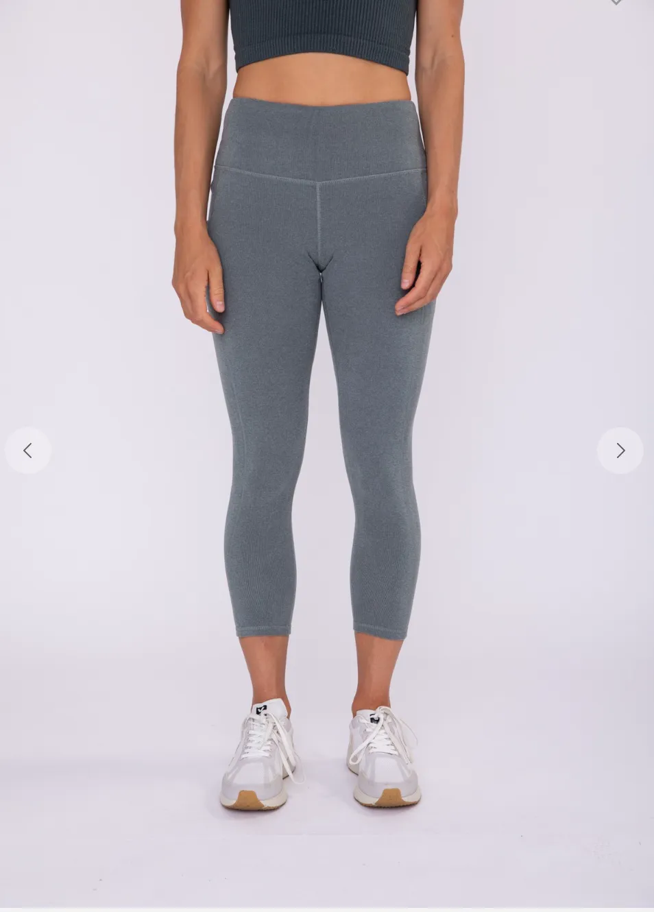 Micro-Ribbed Swoop Back High-Waisted Pocket Legging