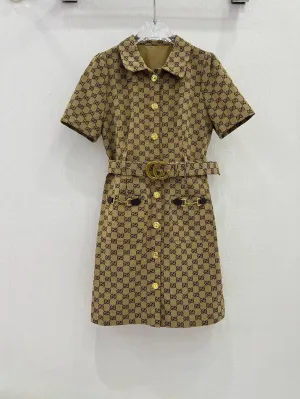 New style monogram jacquard dress