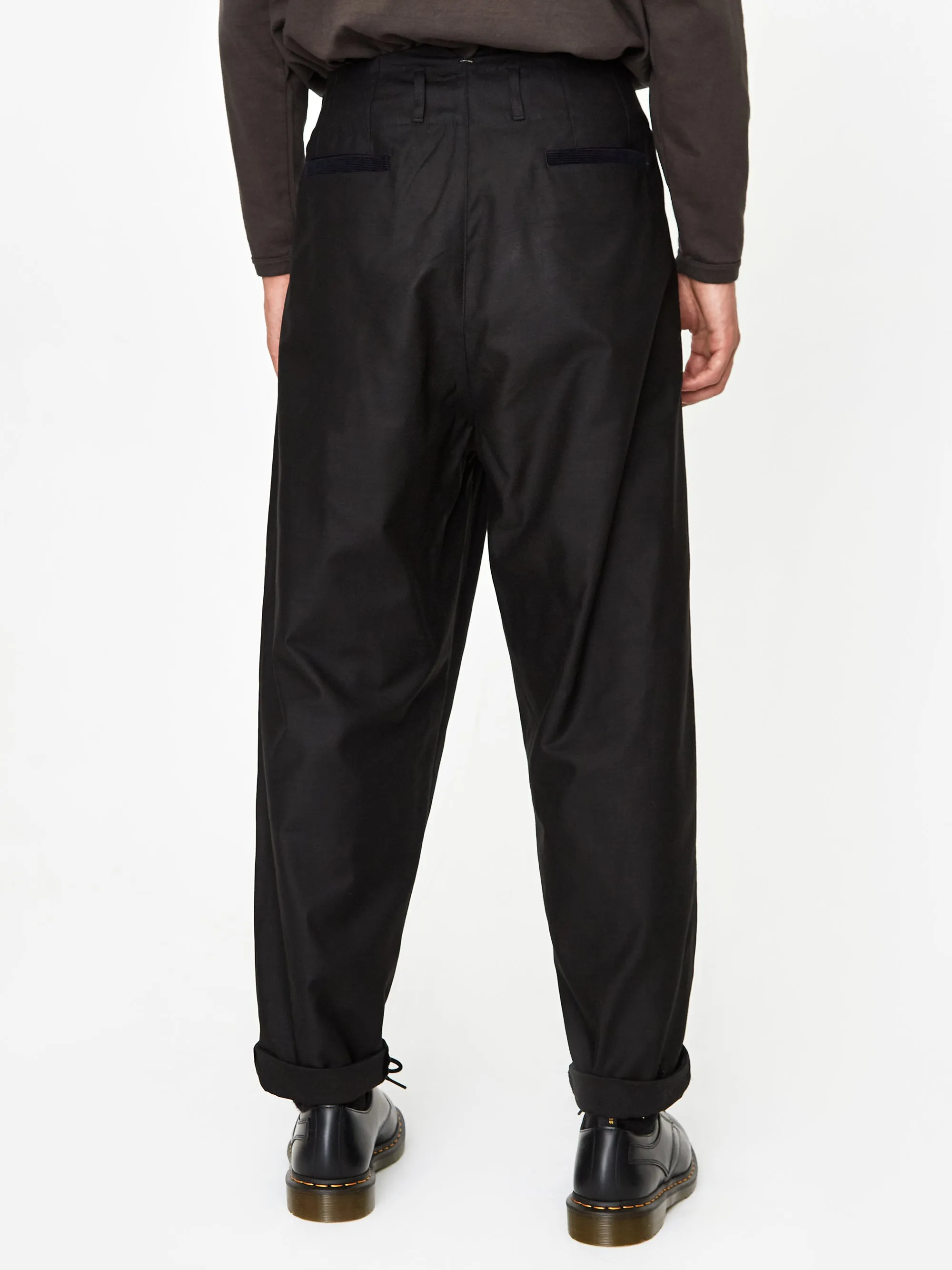 Nicholas Daley Pleated Trouser - Black