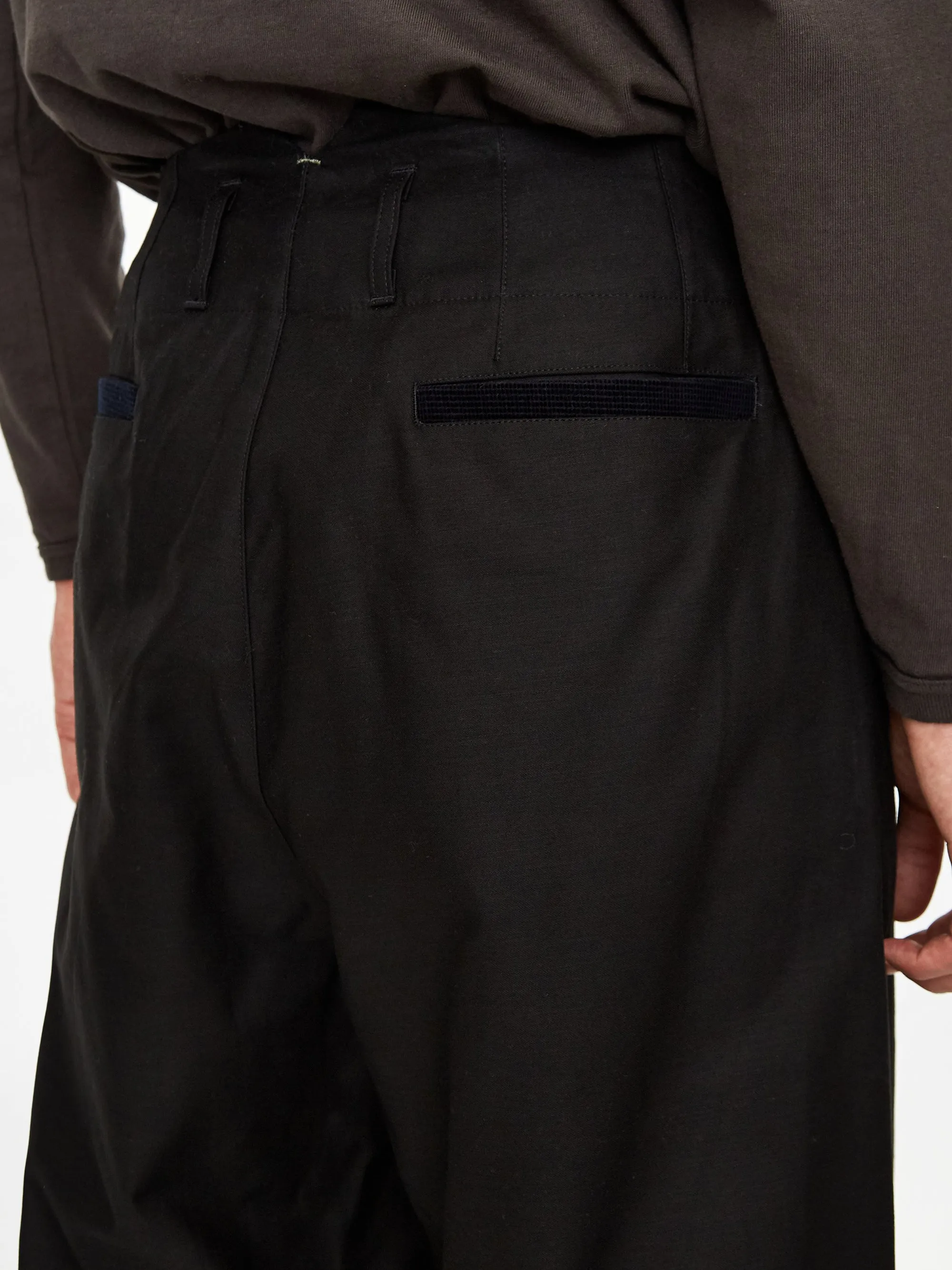 Nicholas Daley Pleated Trouser - Black