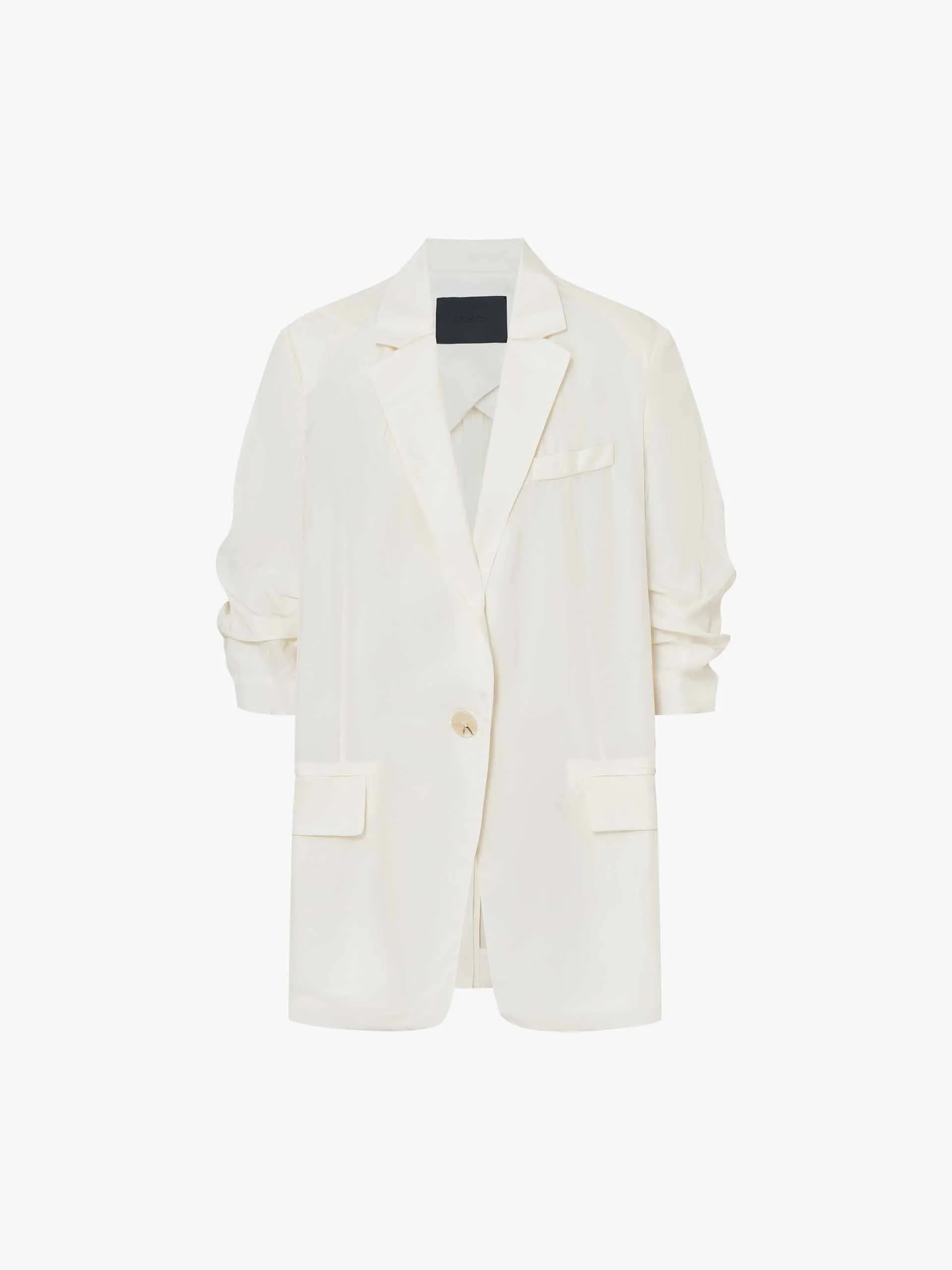 Padded Shoulders Relaxed Blazer