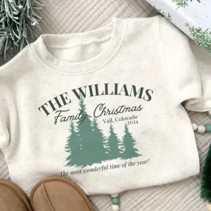 Personalized Family Christmas Tree Toddler Sweatshirt