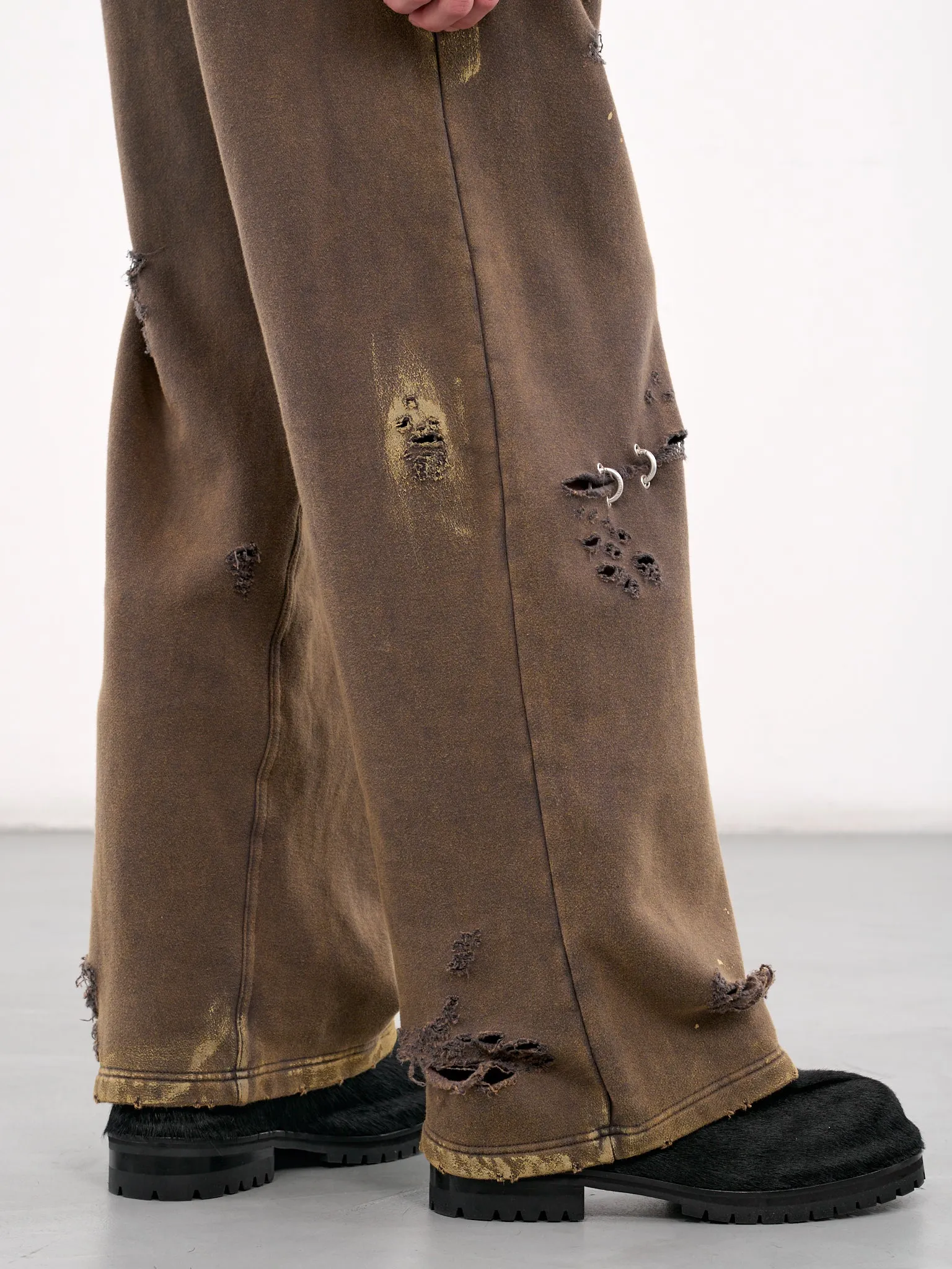 Piercing Detailed Joggers (TA0-25-735-CHARCOAL)