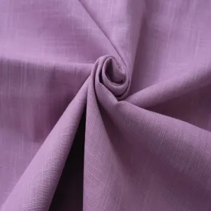 Pure Slub Cotton Fabric - Purple