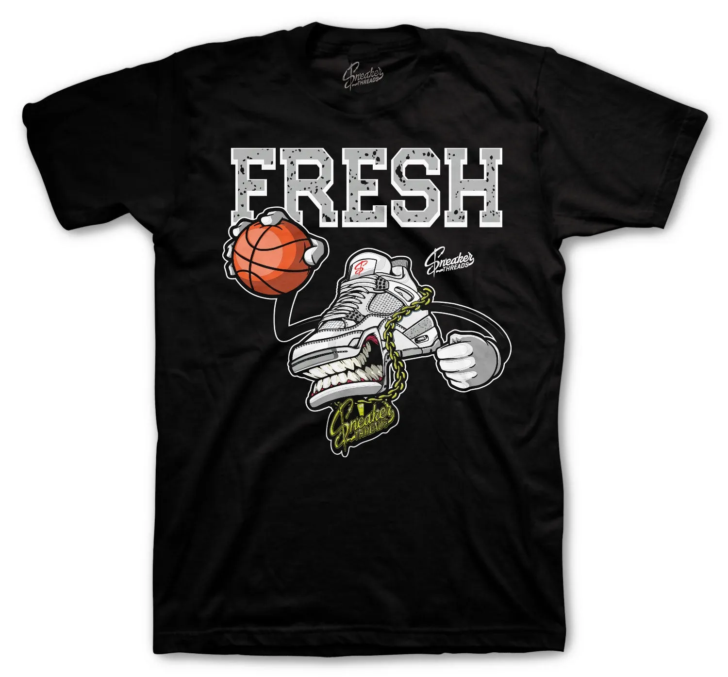 Retro 4 Tech Grey Fresh Fours Shirt