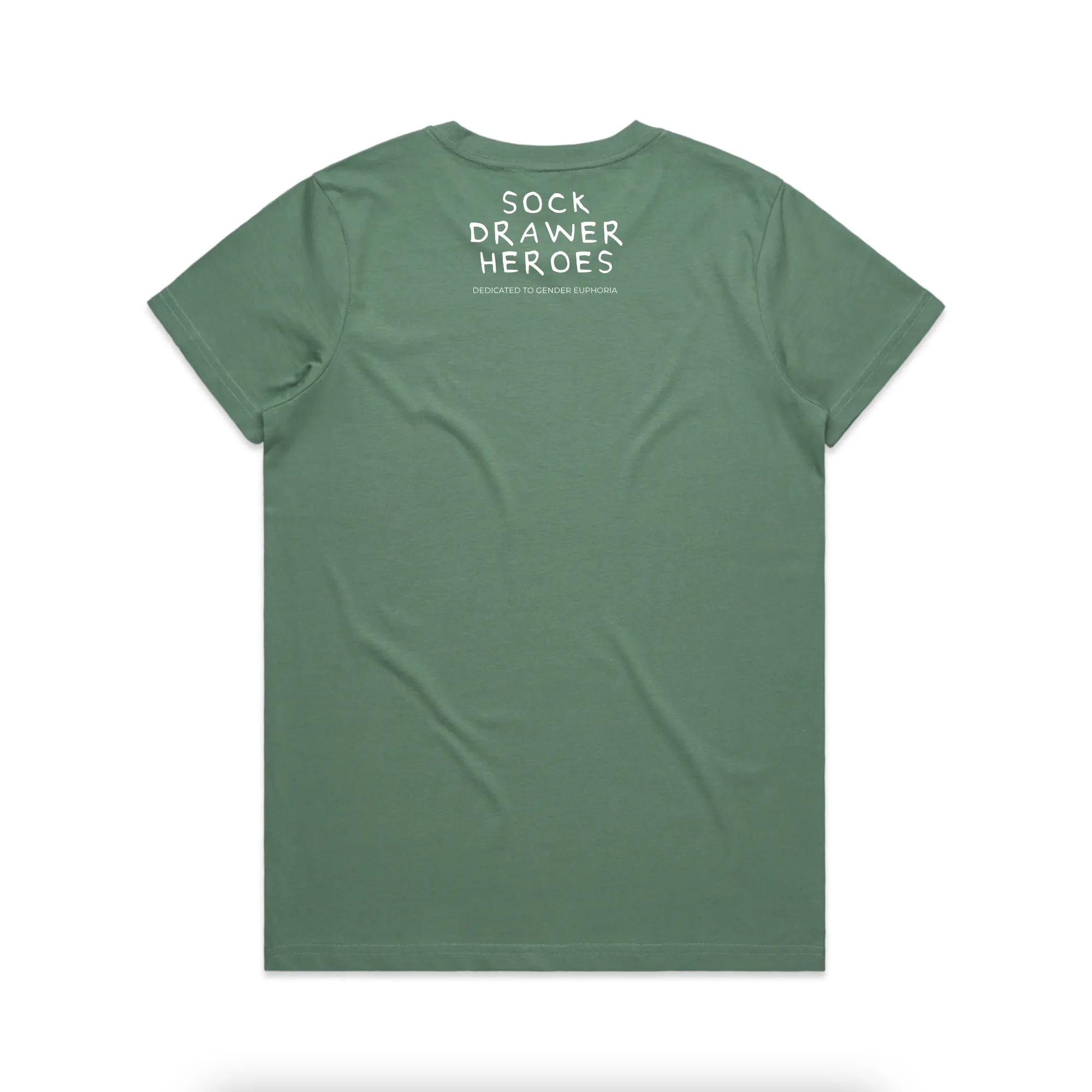SDH 'Protect Trans Kids' T-Shirt Femme Cut - Sage