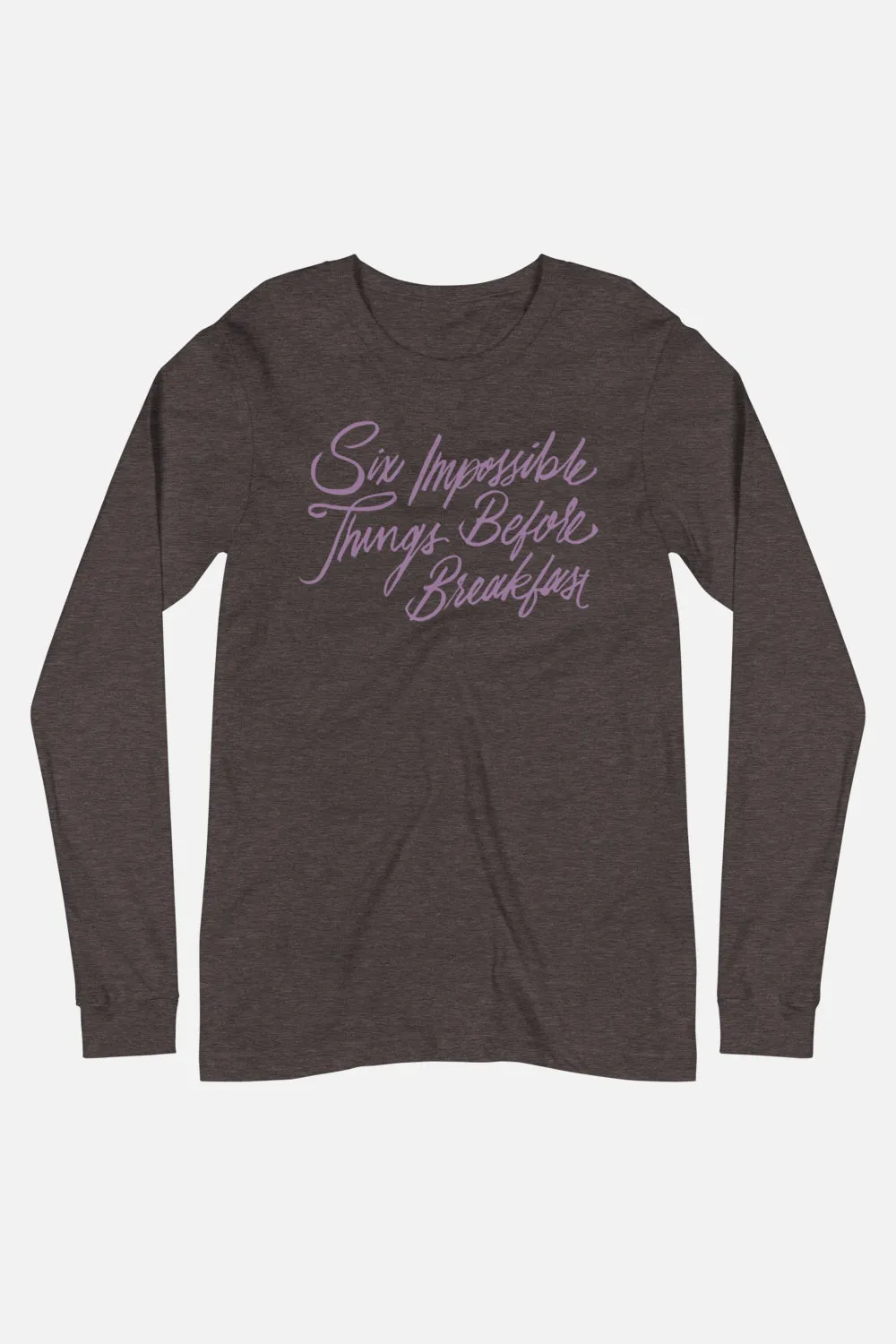 Six Impossible Things Unisex Long Sleeve Tee | Alice in Wonderland