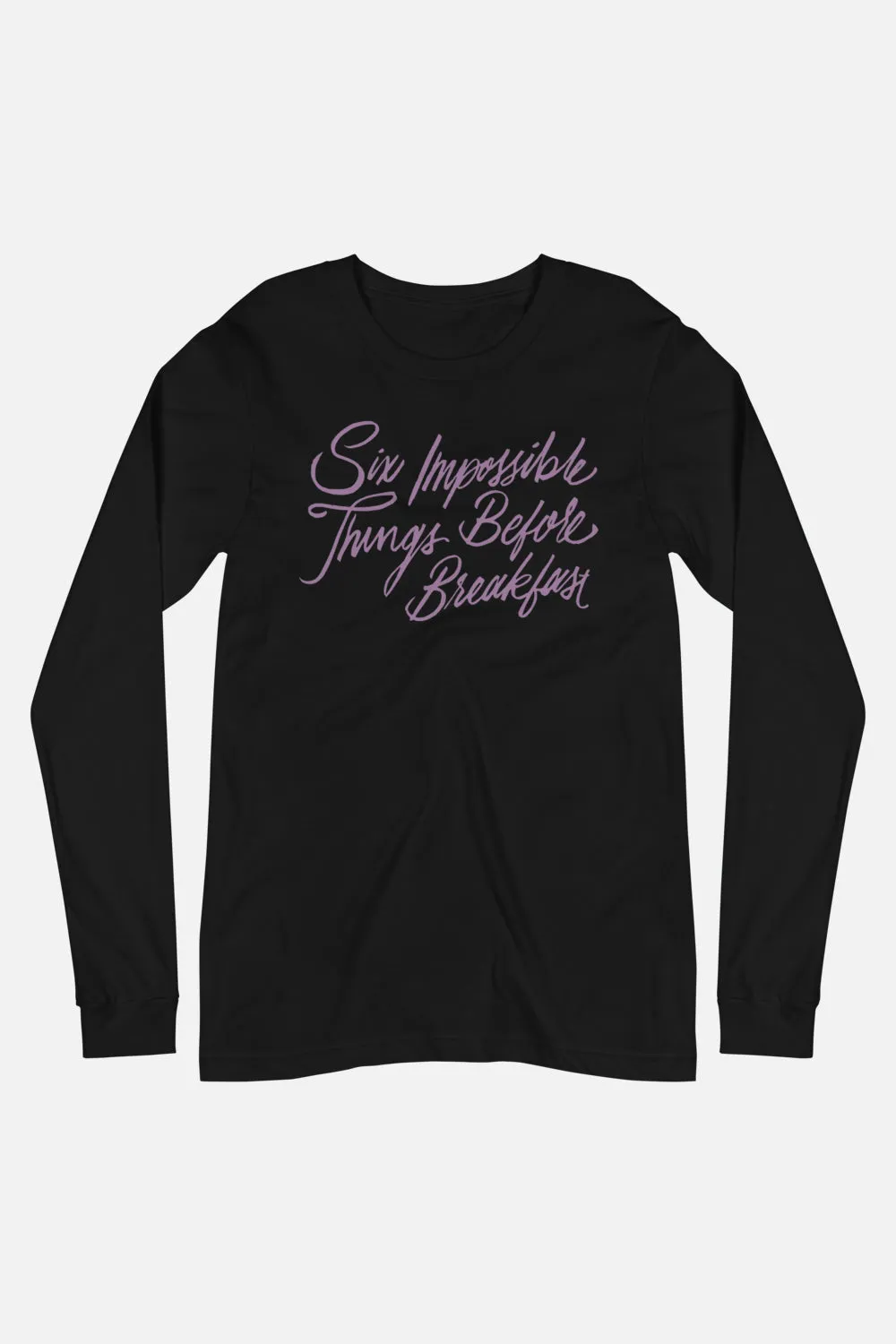 Six Impossible Things Unisex Long Sleeve Tee | Alice in Wonderland