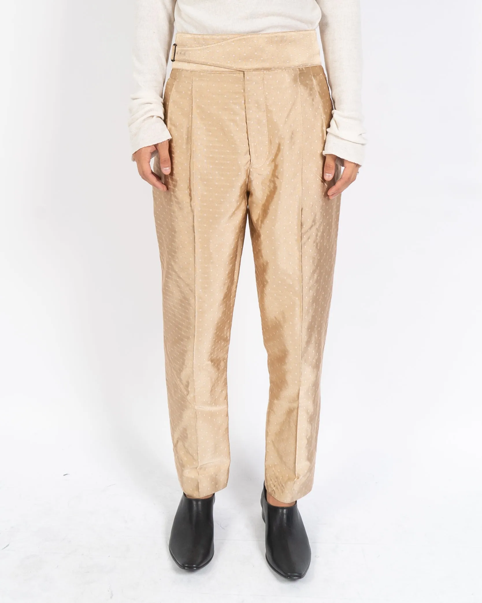SS19 Belted Beige Blackpool Trousers Sample