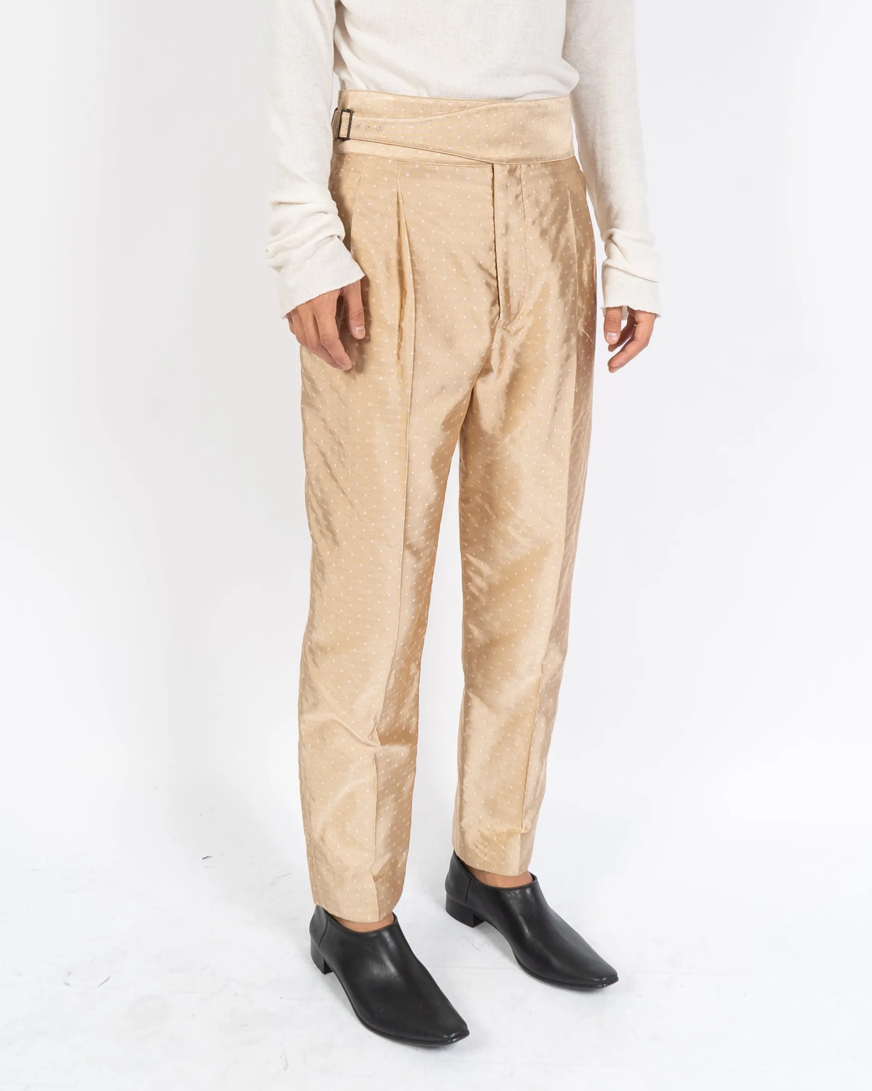 SS19 Belted Beige Blackpool Trousers Sample