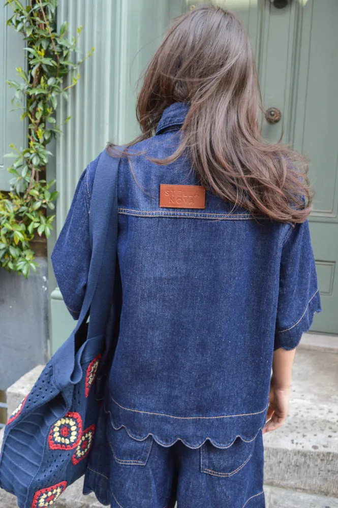 Stella Nova Dark Blue Denim Shirt