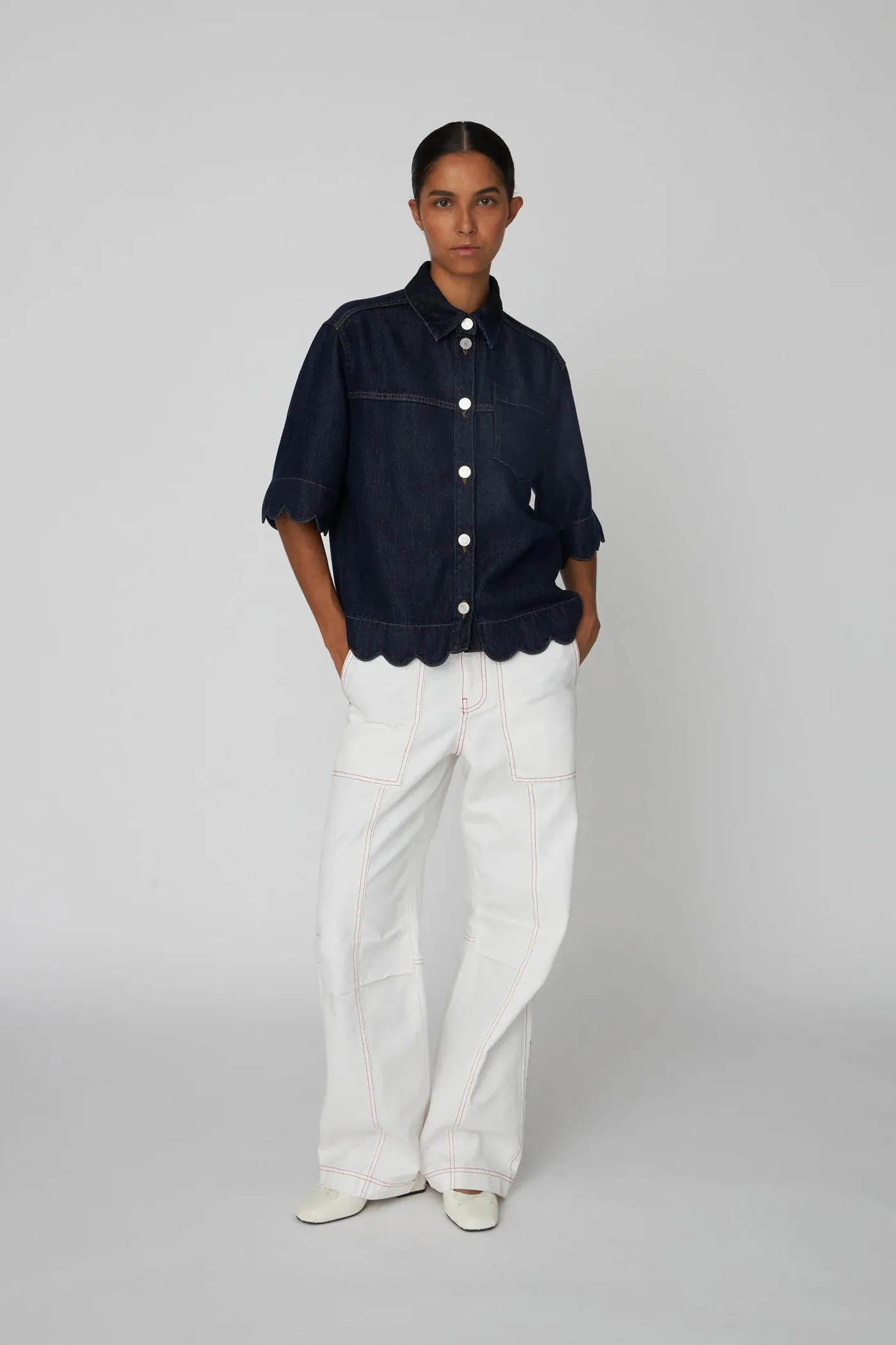 Stella Nova Dark Blue Denim Shirt