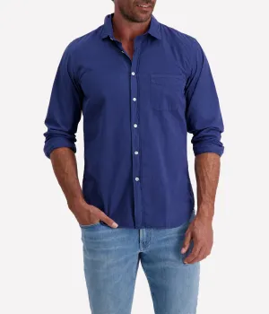 Storm Pat Men Woven Shirt in Denim