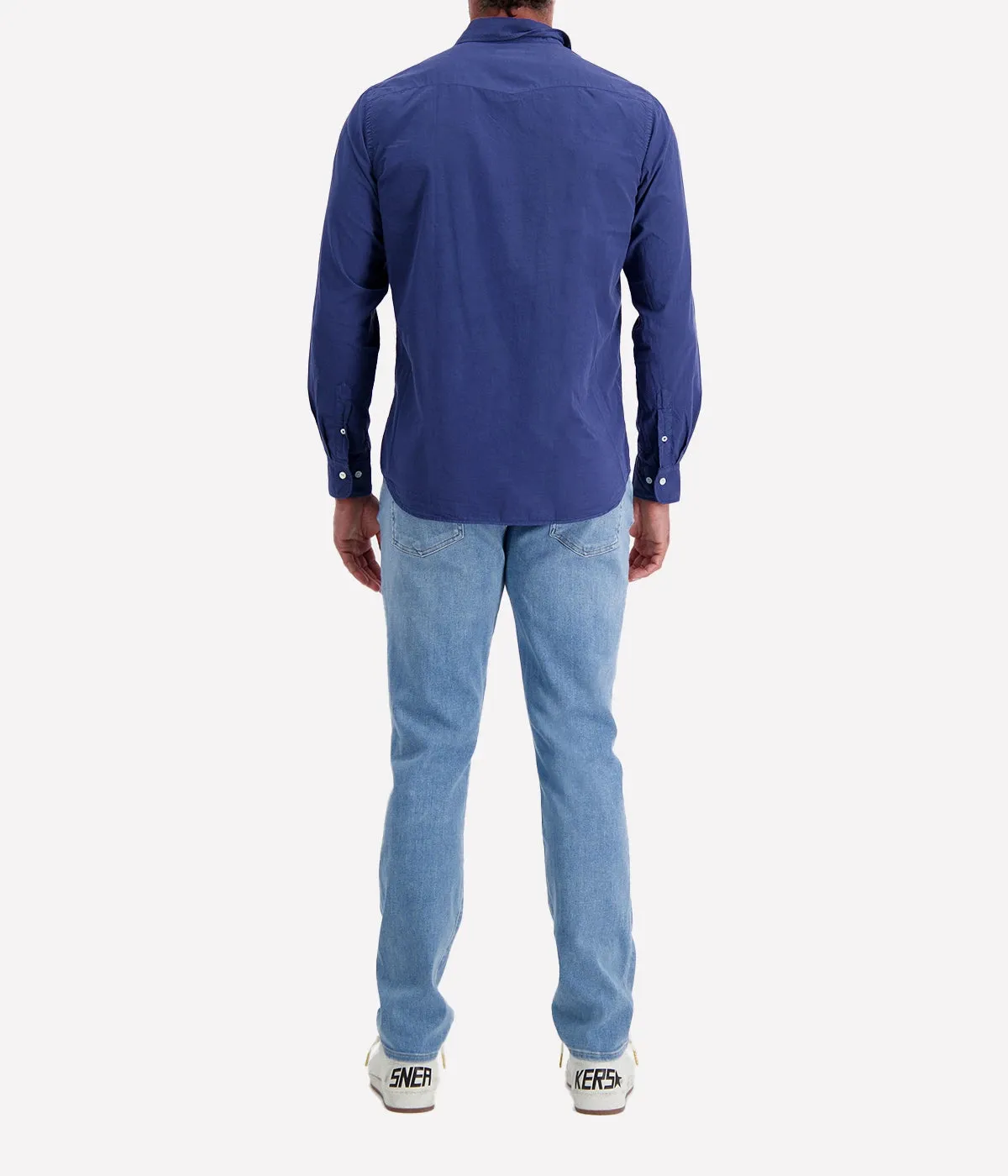 Storm Pat Men Woven Shirt in Denim