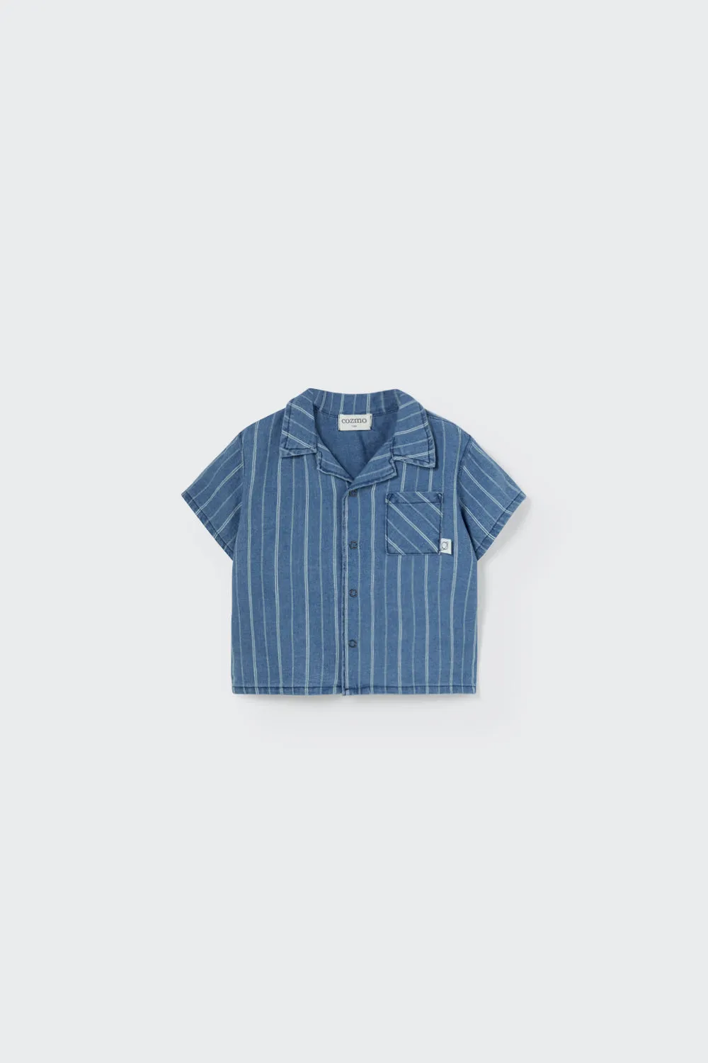STRIPED DENIM BABY SHIRT - ABEL