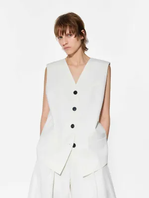 V-neck Sleeveless Waistcoat