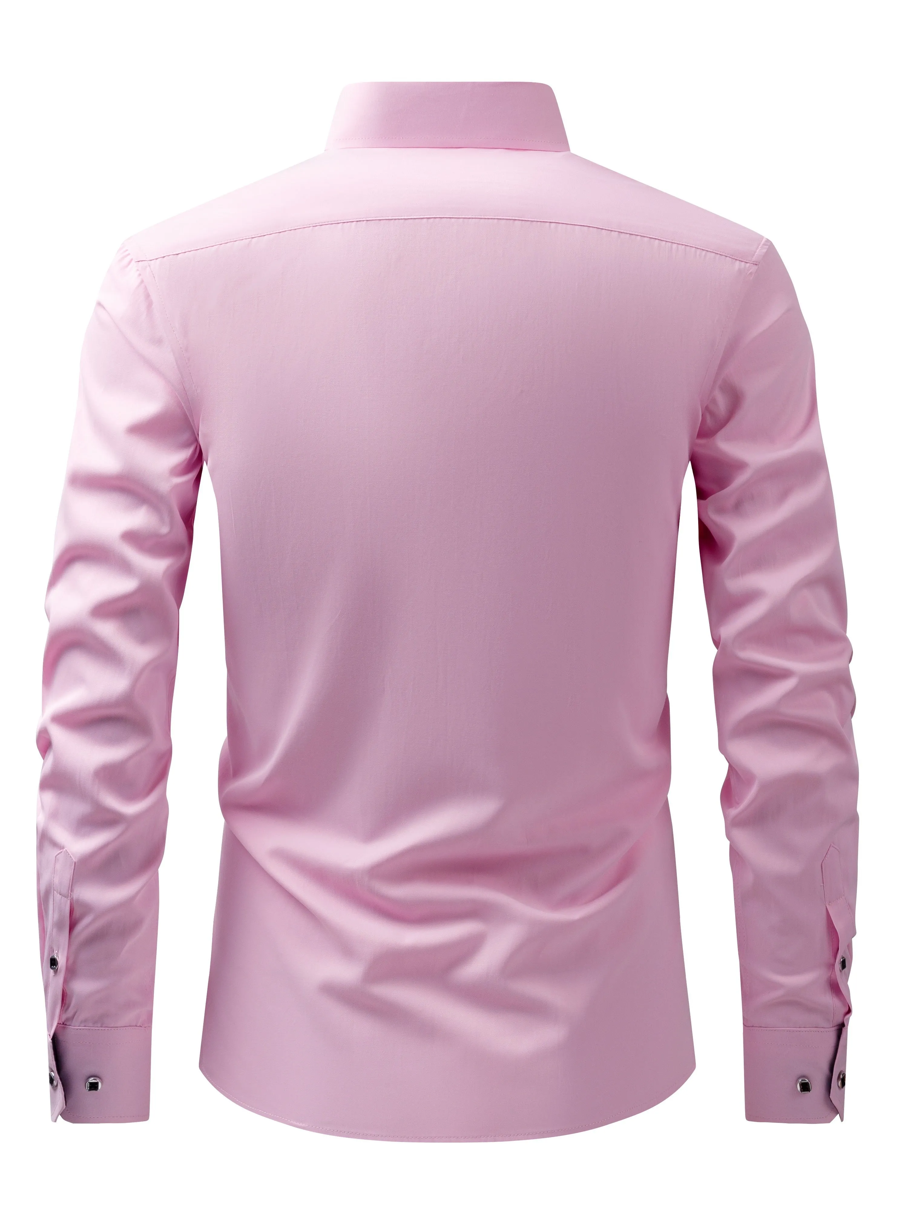 VICTIN | Contrast-Color Business Shirt with Long Sleeves