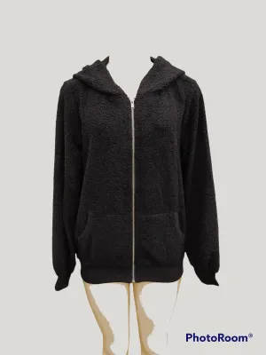 Women's Black Teddy Jacket