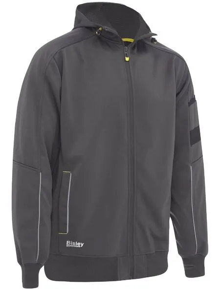 Work Fleece Hoodie With Zip-Front For Men